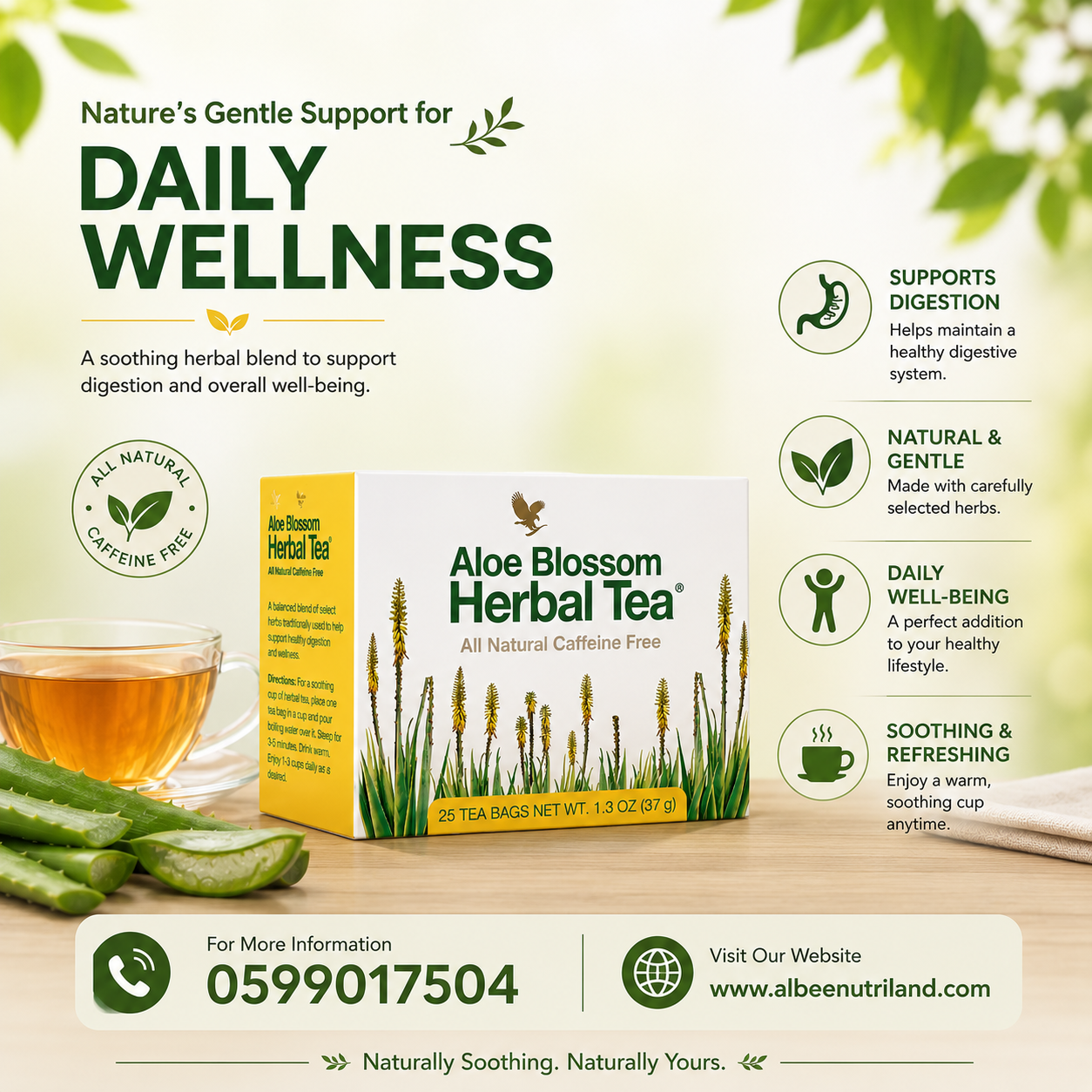 forever aloe blossom herbal tea