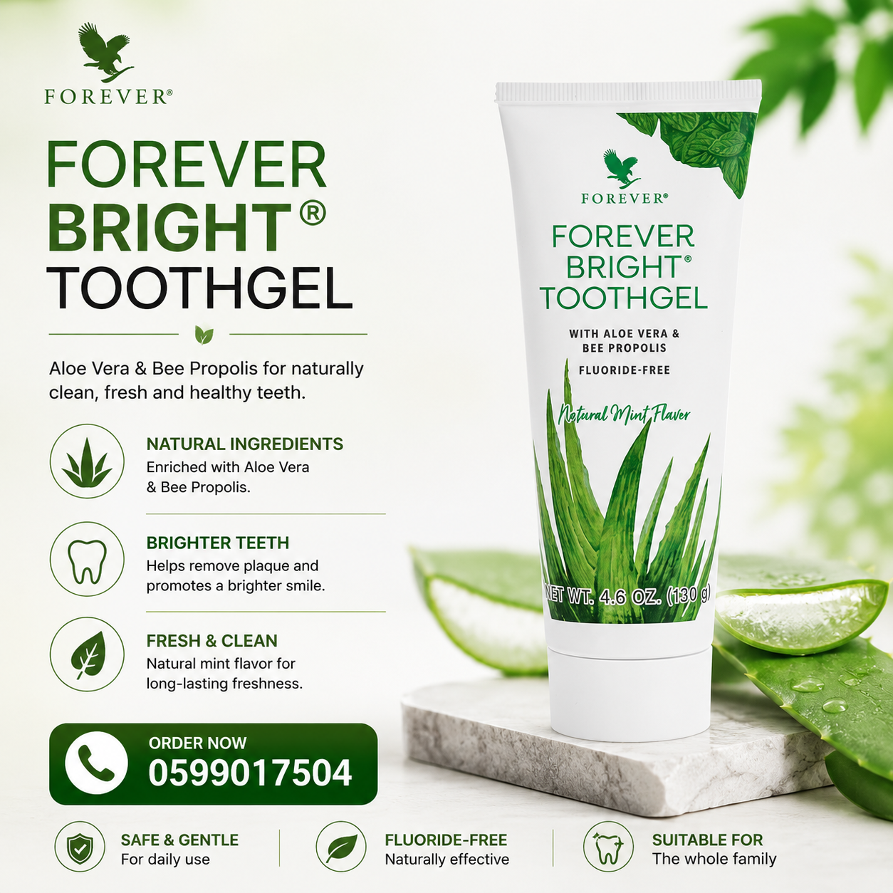 forever aloe bright toothgel