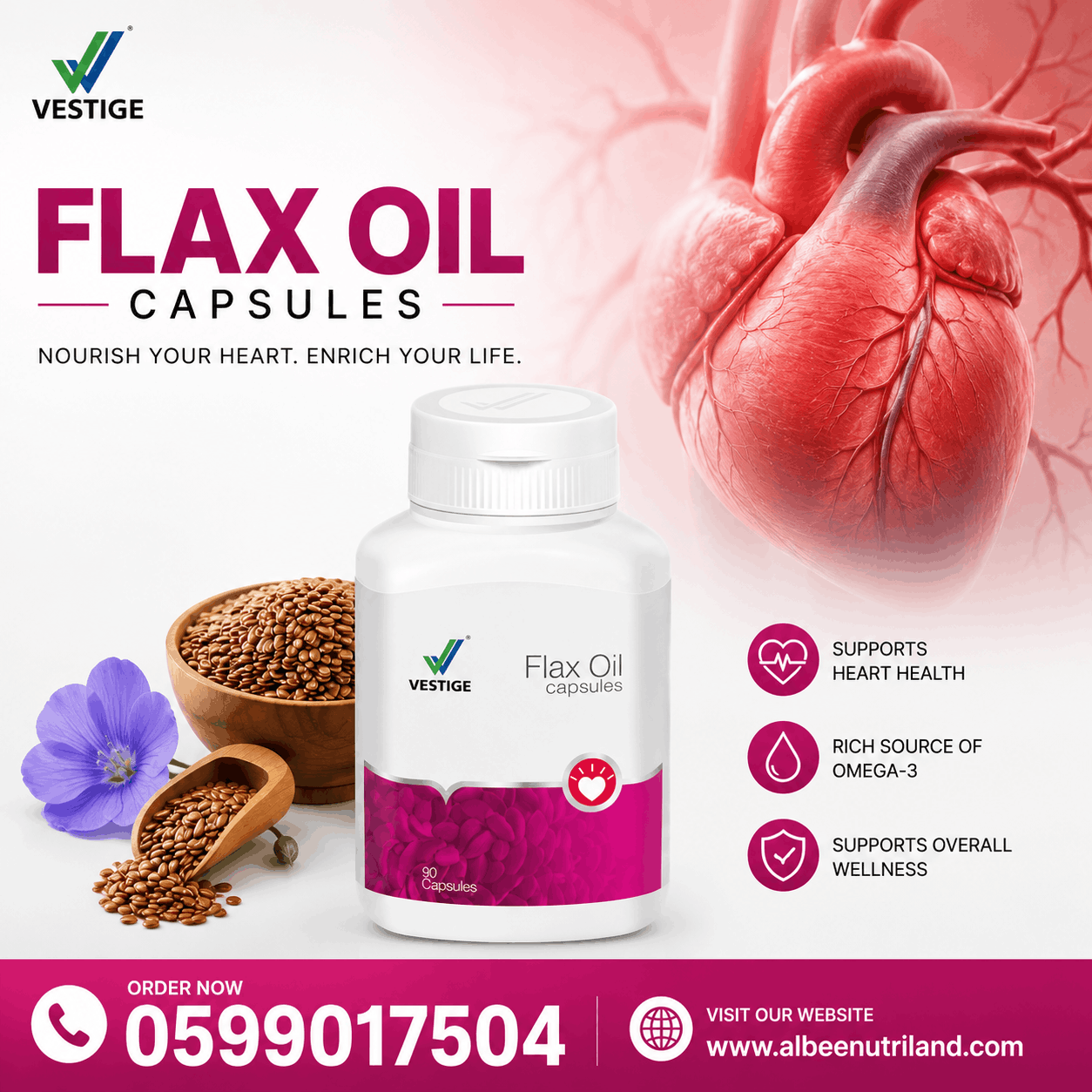 vestige flax oil capsules