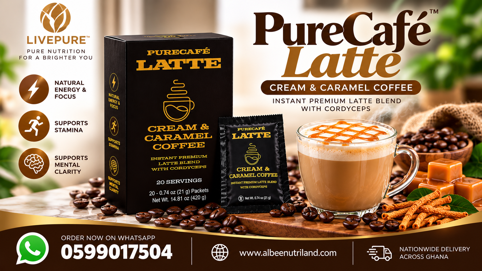 Live Pure Latte Coffee