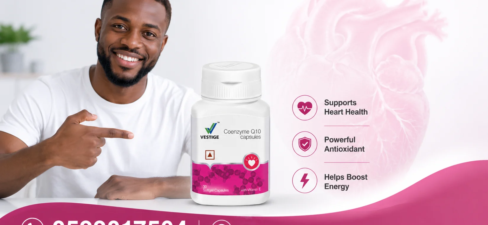 Vestige Coenzyme Q10 Capsules in Ghana