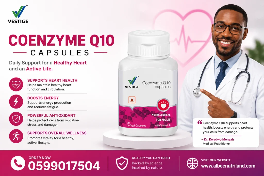 Vestige Coenzyme Q10 Capsules in Ghana