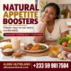 Natural appetite boosters: a colourful Ghanaian meal with ginger tea