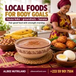 Local foods for a curvy body: Hausa koko, groundnuts and banana