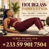 Ghanaian woman with an hourglass shape doing a hip thrust workout