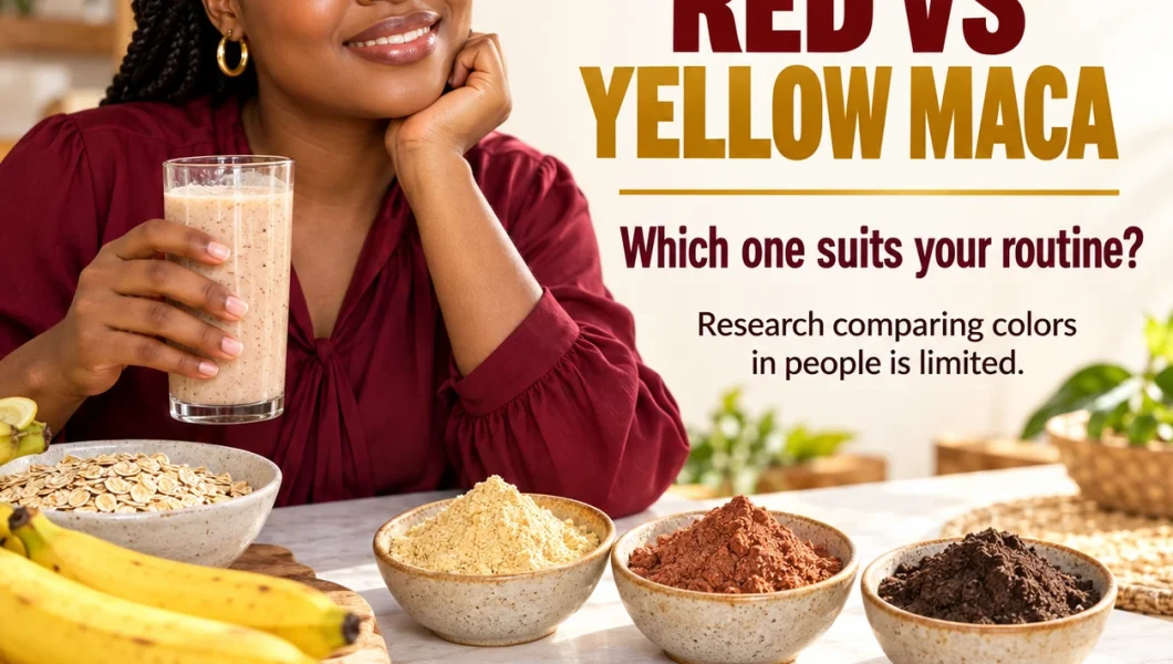 Black, red and yellow maca roots compared to find the best maca for women