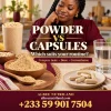 Maca powder vs capsules side by side on a kitchen table
